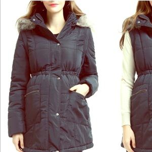 🥰SOLD🥰 2-1 hooded maternity coat - dark blue